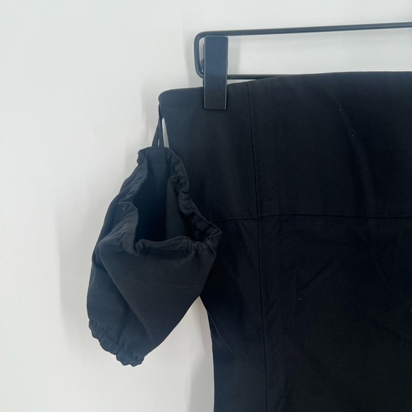 We11done Rare Detachable Sleeve Nylon Sheath Convertible Strapless Mini Dress - Picture 4 of 10